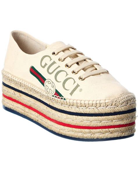 gucci double g espadrille sandals|Gucci espadrilles platform.